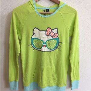 Hello Kitty thermal pajama hoodie Forever 21 (NWOT)
